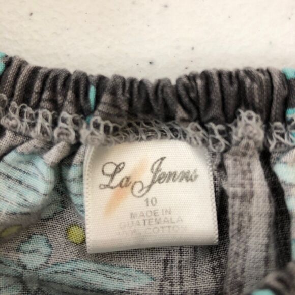 La Jenns Girls Dragonfly Long Sleeve Printed Green Dress Size 10 Cluttercore - Picture 11 of 11